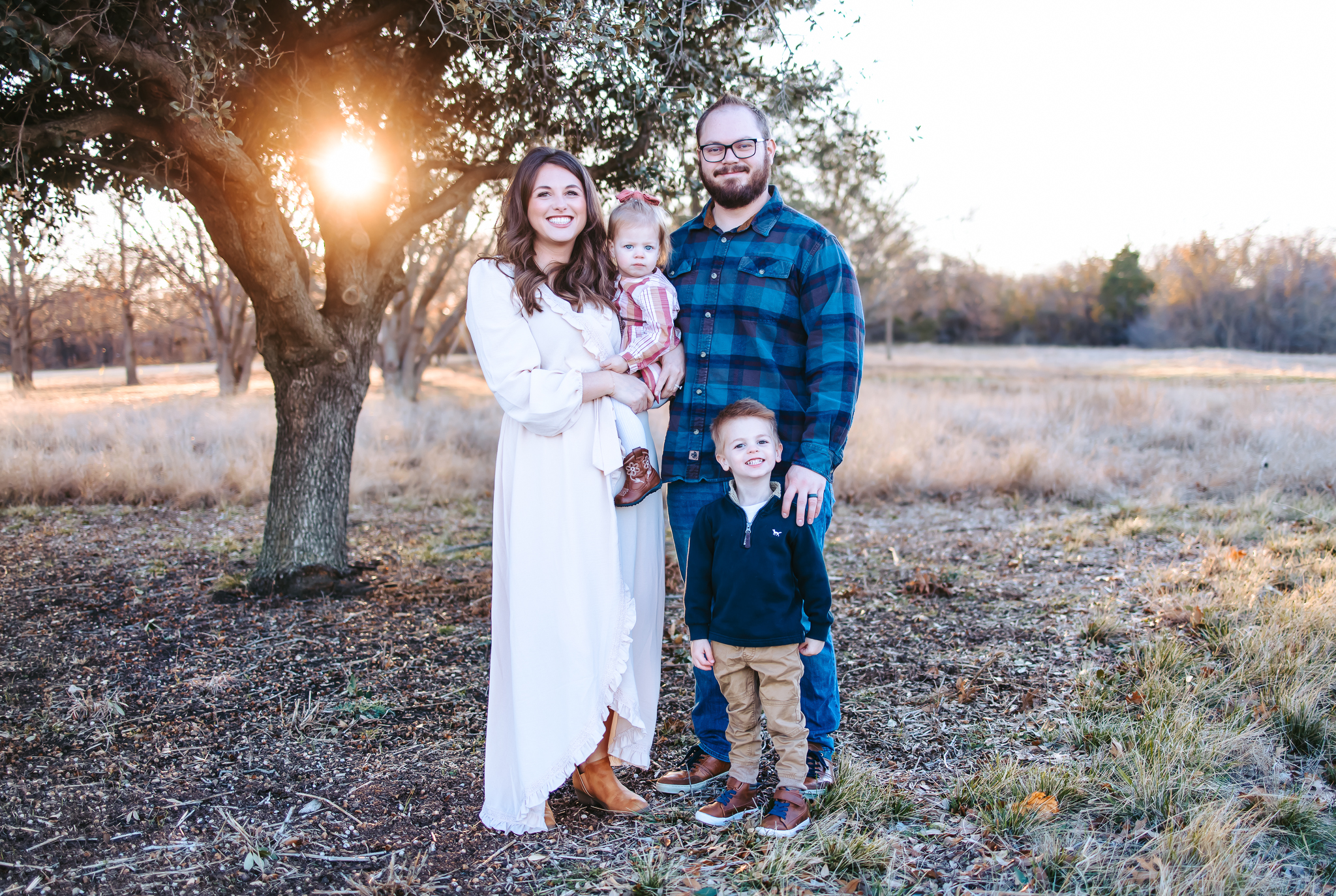 Plano Fall Family Photography Session during Golden Hour